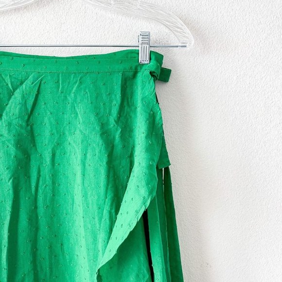 ❤️SOLD❤️Farm Rio Green Boho Swiss Dot Midi Wrap - Picture 6 of 8